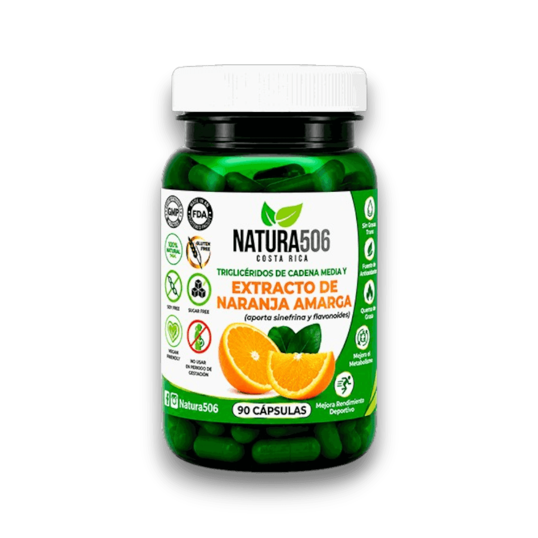 Extracto de Naranja Amarga con Triglicéridos de Cadena Media 90 Cápsulas - Natura506