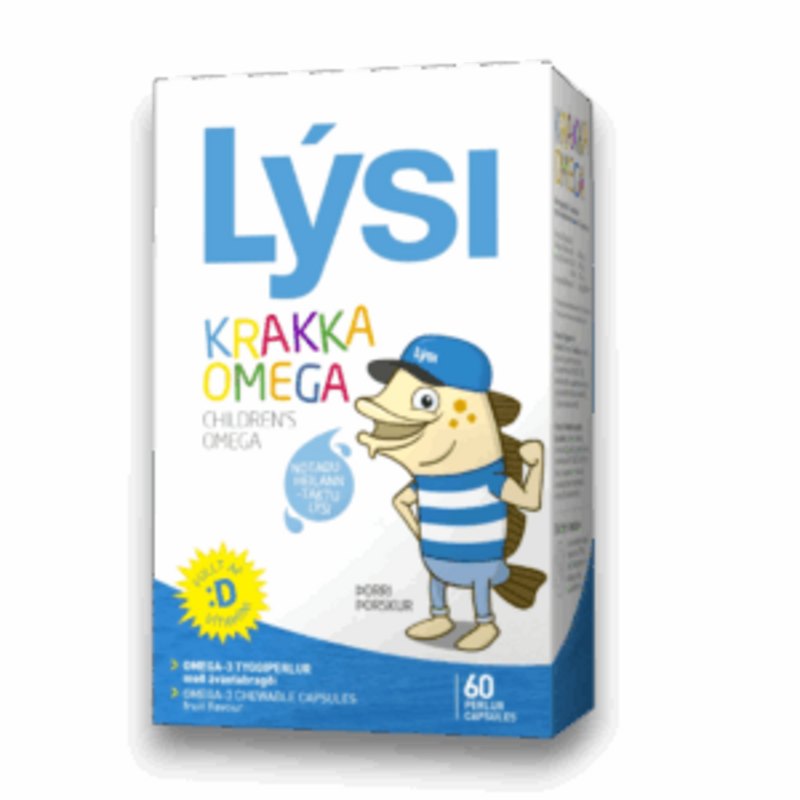 Omega 3 con Vitamina D3 60 Perlas Masticables - Lýsi