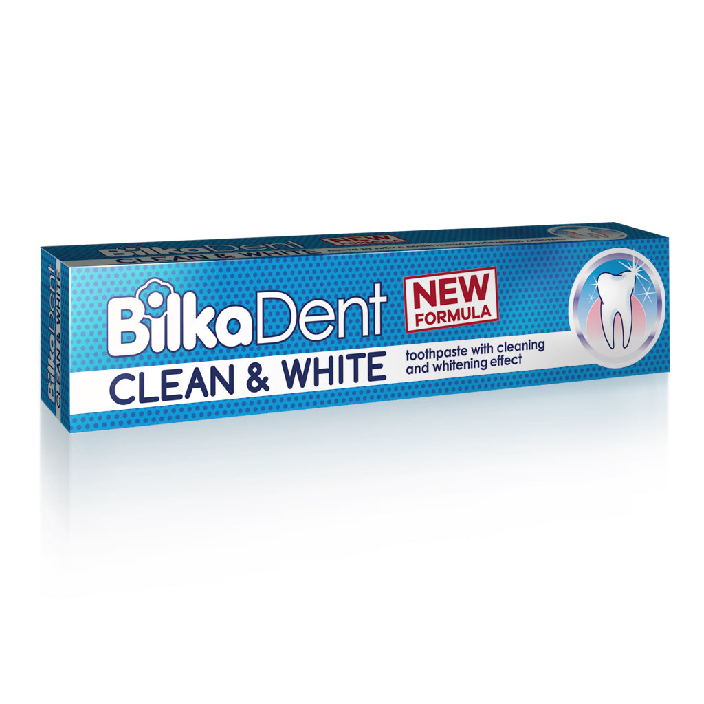 Crema Dental Clean & White con Efecto Blanqueador 75ml - BilkaDent