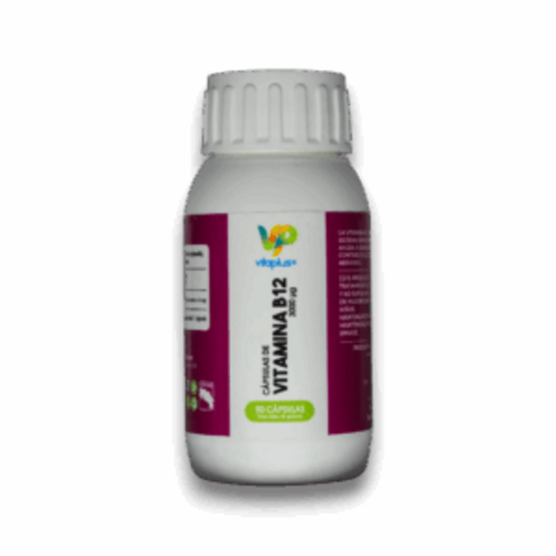 Cápsulas de Vitamina B12 90 cápsulas - Vitaplus