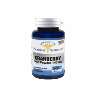 Cranberry Fruit Powder 140 mg 60 Softgels Millenium