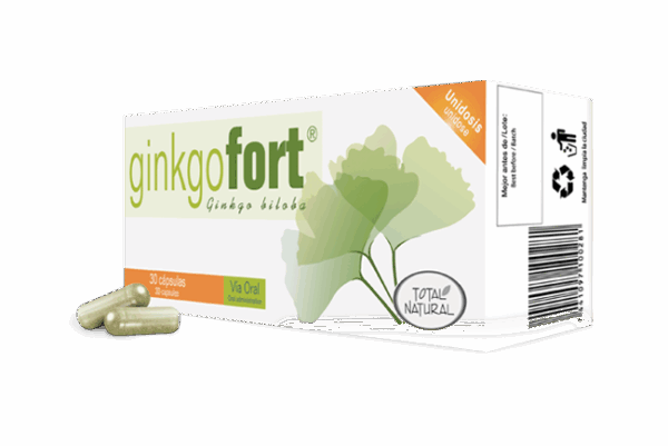 Ginkgo Fort 30 cápsulas Total Natural