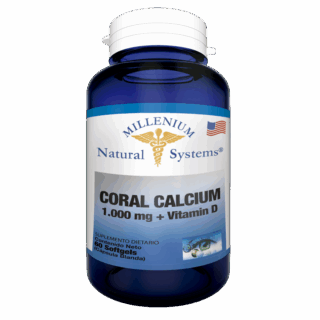 Coral Calcium 1000 mg + Vitamin D Millenium