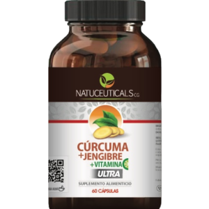 Cúrcuma +Jengibre + Vitamina C 60 cápsulas