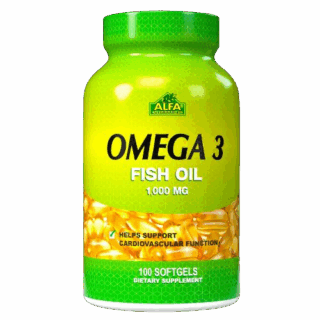 Omega 3 1000mg Fish Oil 100 Cápsulas Alfa vitamis
