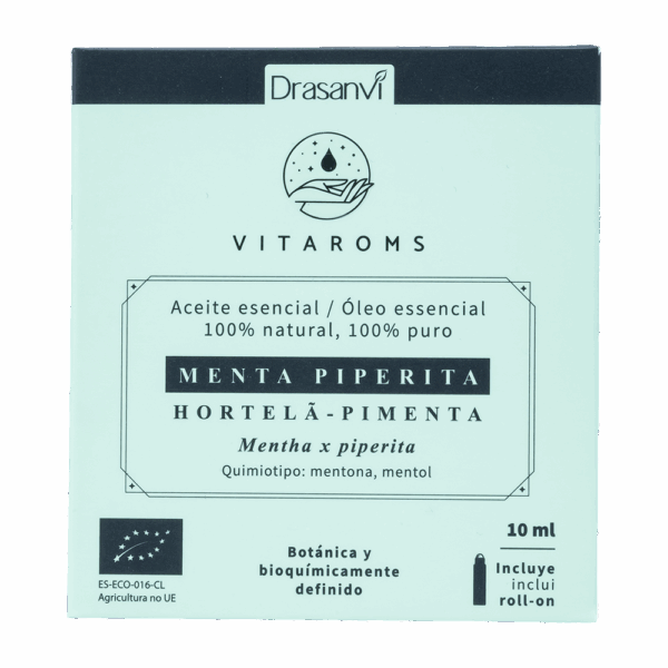 Aceite Esencial Menta Piperita Bio 10 ml Vitaroms. Drasanvi