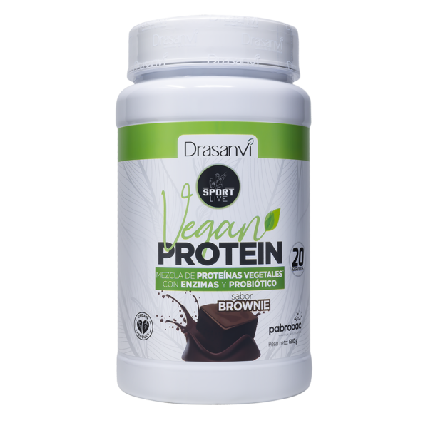Proteína Vegana Brownie 600 g Sport Live