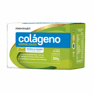 Colágeno Hidrolizado sabor uva verde 30 sobres Maxinutri