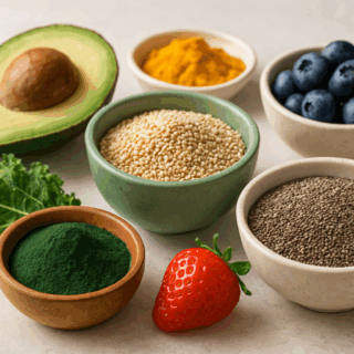 Alimentos saludables y súper alimentos